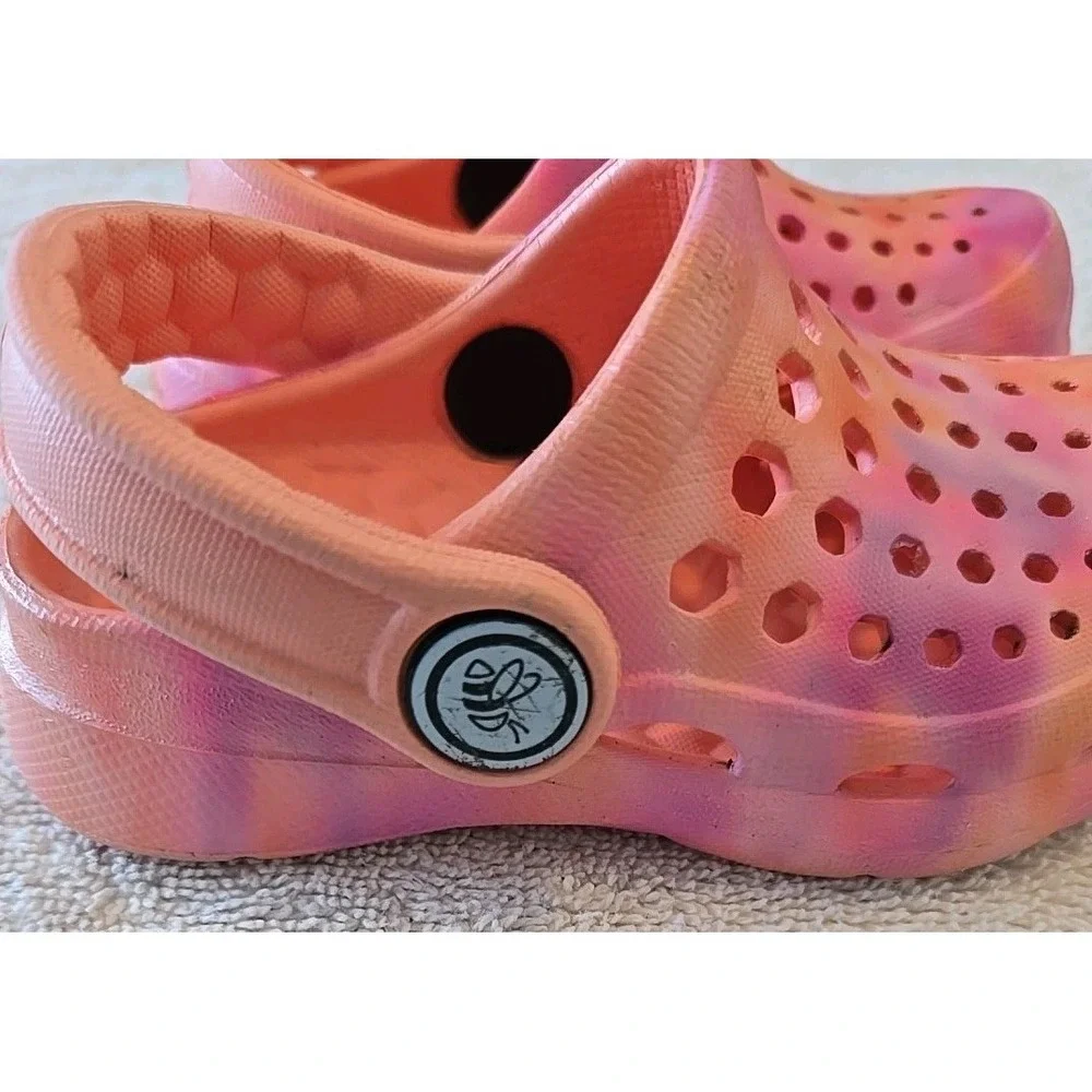 Joybees‎ baby Active Clogs Melon Cloud Tie Dye Size 4/5